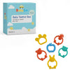 Babygo Animal Shape Baby Teething Rings | BpaFree Silicone Toy Set With Nipple Teethers For Infants & Newborns | Organic Gum So