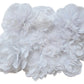 Yycraft 15Pcs White Chiffon Flower For Girls Headband Baby Flowers Bows,Crafts,Party Decoration(2'-4.5')