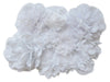 Yycraft 15Pcs White Chiffon Flower For Girls Headband Baby Flowers Bows,Crafts,Party Decoration(2'-4.5')