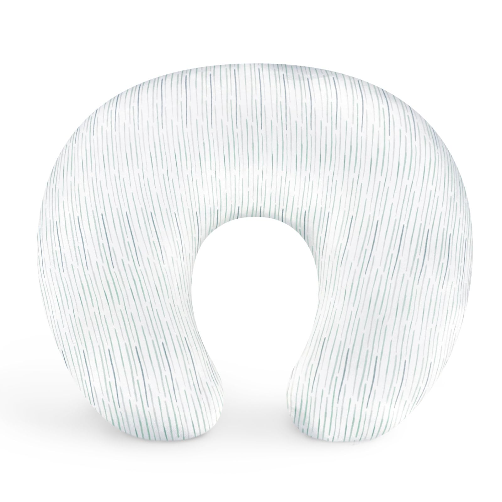 Pea Pod Striped Nursing Pillow Cover Breastfeeding Pillow Slipcover For Moms Soft Breathable Organic Knit Fabric Newborn Infant