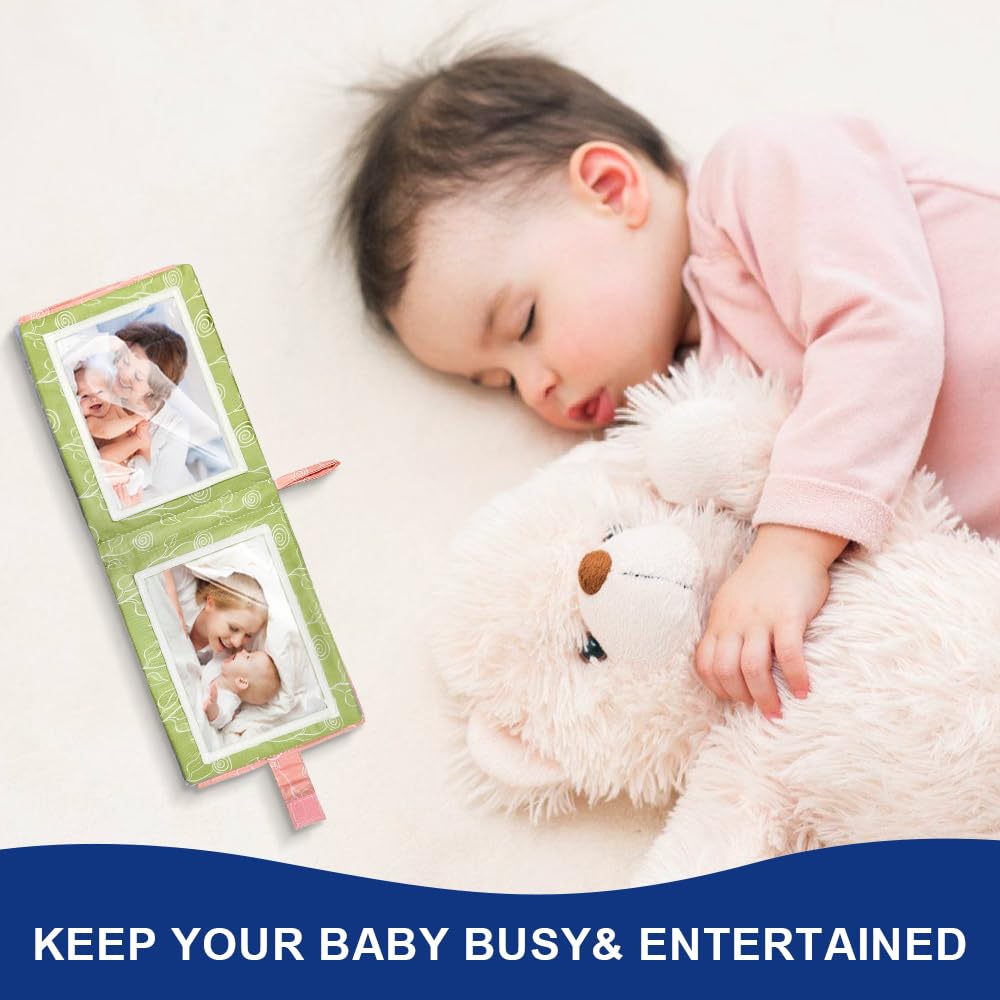 Baby Soft Photo Albums My First Family Album Soft Cloth Baby Photo Book My First Family Photo Album -Soft Cloth,Baby Safe,Holds