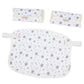 Bebamour Drool And Teething Reversible Cotton Pad For All Carry Positions Baby Carrier White Drool Bib For Boys & Girls(Light Gr