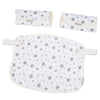 Bebamour Drool And Teething Reversible Cotton Pad For All Carry Positions Baby Carrier White Drool Bib For Boys & Girls(Light Gr