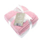 2 Soft White Elli and Raff Baby Hooded Bath Time Towel 100% Cotton Baby Gift (Pink)