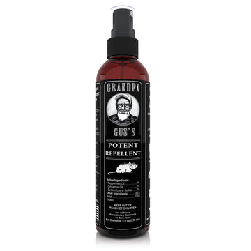 Grandpa Guss Mouse Rodent Repellent, Peppermint  Cinnamon Oil Formula, Repels Mice  Rats From Nesting, Chewing In Homesrv, Boatc