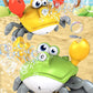 Crawling Crab Baby Toy - Rechargeable Bubble Machine - Tummy Time Toys - Automatic Crawling Crab Bubble Blower Machine for 3 4 5