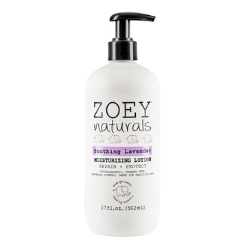Zoey Naturals Lavender Moisturizing Lotion for Babies - Hypoallergenic, Gentle & Natural for Kids with Sensitive and Dry Skin - 