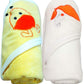 BRANDONN Baby Boys and Girls Terry Cotton Baby Bath Towel Cum Baby Wrapper Towel (White, Mango, 02 Years)  Combo of 2