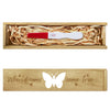 CHGCRAFT Pregnancy Test Keepsake Box Butterfly Wooden Pregnancy Announcement Gifts Box with Raffia Ribbon Push Pull Announcement