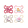 Mam Original Start Matte Newborn Baby Pacifier, Best Pacifier For Breastfed Babies, Girl, 0-3 Months (Pack Of 4)