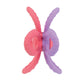 Nuby Fun Loops Teether - Flower-Shaped Infant Teething Toy for Babies - 3+ Months - Pink and Purple
