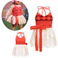Lovely Mermaid Baby Girls Princess Dress Costume Onesie Romper Bodysuit Halloween Christmas Dress Up (E66,3-4T)