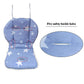 Twoworld High Chair Cushion, Large Thickening Baby High Chair Seat Cushion Liner Mat Pad Cover Breathable (Blue Star)