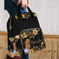 Artsadd Custom Name Diaper Bag Mommy Nappy Bags, Personalized Yellow Floral Crown Handbags Large Capacity Multi-Function Nursing