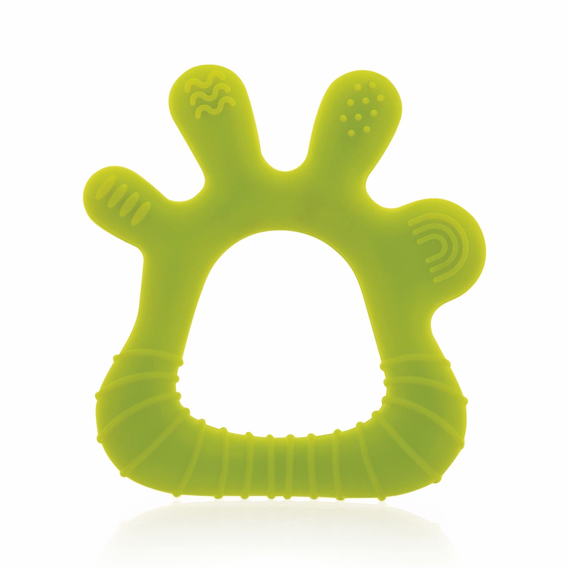 Beebaby Finger Shape Soft Silicone Teether For 3+ Months With Storage Case, Bpa Free Teething Toy For Babies With Textured Surfa