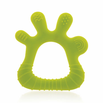 Beebaby Finger Shape Soft Silicone Teether For 3+ Months With Storage Case, Bpa Free Teething Toy For Babies With Textured Surfa