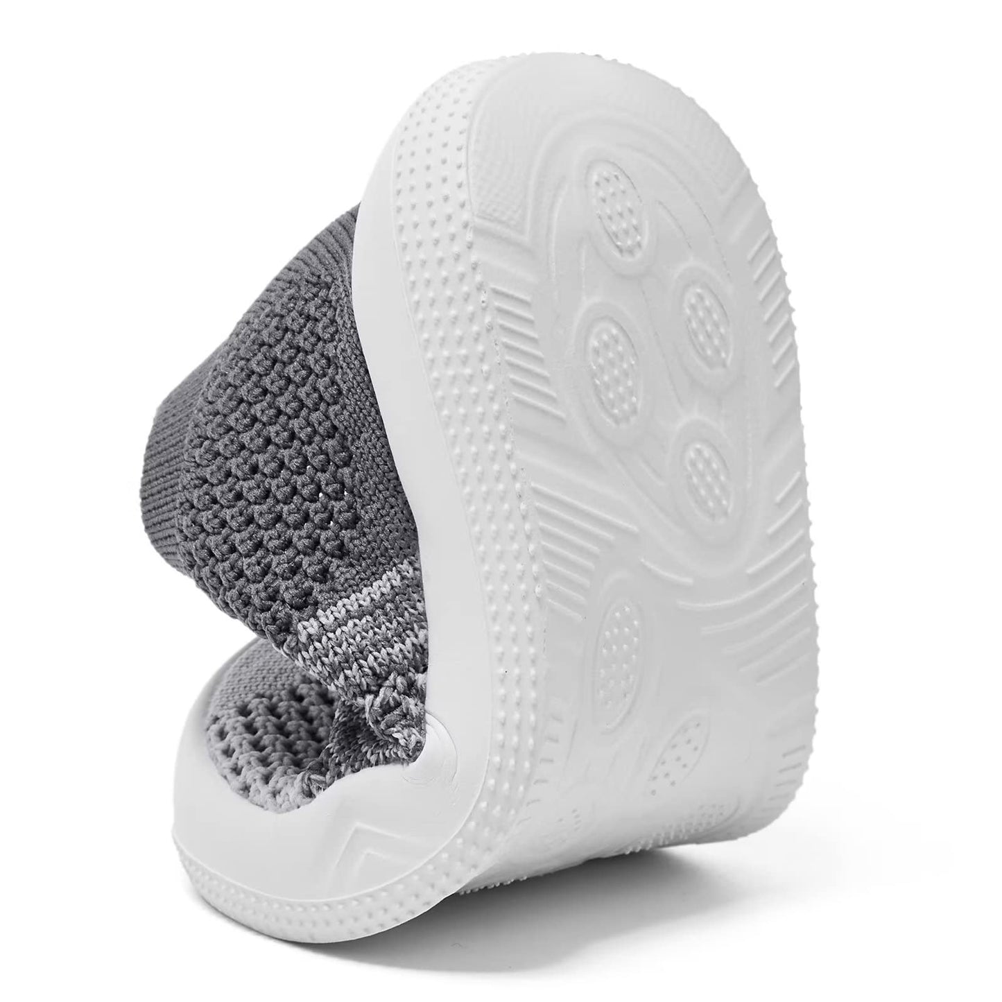 Baby Shoes Girls Boys Baby Sock Shoes With Non Slip Soft Rubber Sole Infant First Walking Sneaker Toddler Slipper Lightweight 18