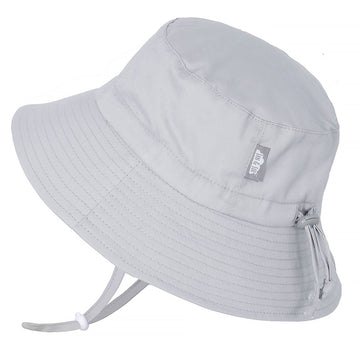 Jan & Jul Grow-With-Me Baby Infant Bucket Hat, 50+ Upf (S: 0-6 Months, Grey)