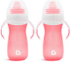 Munchkin Gentle Transition Sippy Cup with Trainer Handles, 10 Ounce, Pink (Pack of 2)