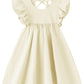 Jnklwpjs Toddler Linen Dress Baby Girls Ruffle Halter Sleeveless Casual Party Dresses Beige 130Cm