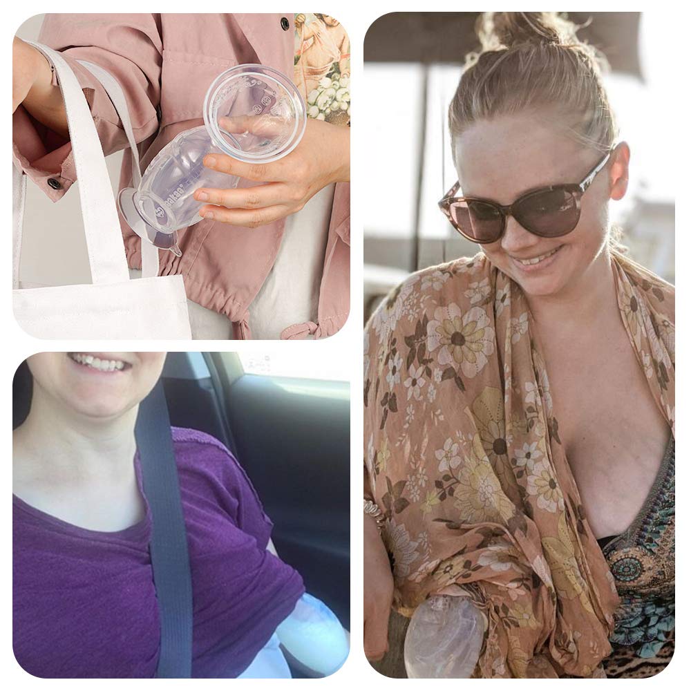 Haakaa Silicone Manual Breast Pump With Suction Base And Flower Stopper 100% Food Grade Silicone Bpa Pvc And Phthalate Free (5Oz