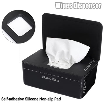 Novwang Wipes Dispenser, Baby Wipe Holder, Keeps Wipes Fresh, Refillable Wipe Container Baby Wipes Case For Bathroom Wipes Pouch