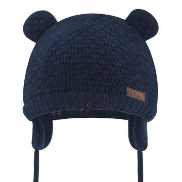 Duoyeree Kids Baby Hat Soft Warm Cable Knit Beanie Toddler Girl Fall Winter Hats Navy Blue