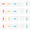 Gejoy 20 Pack Transparent Spinners for Classroom Multicolor Clear Spinners Dry Erase Math Game with Rotating Arrow