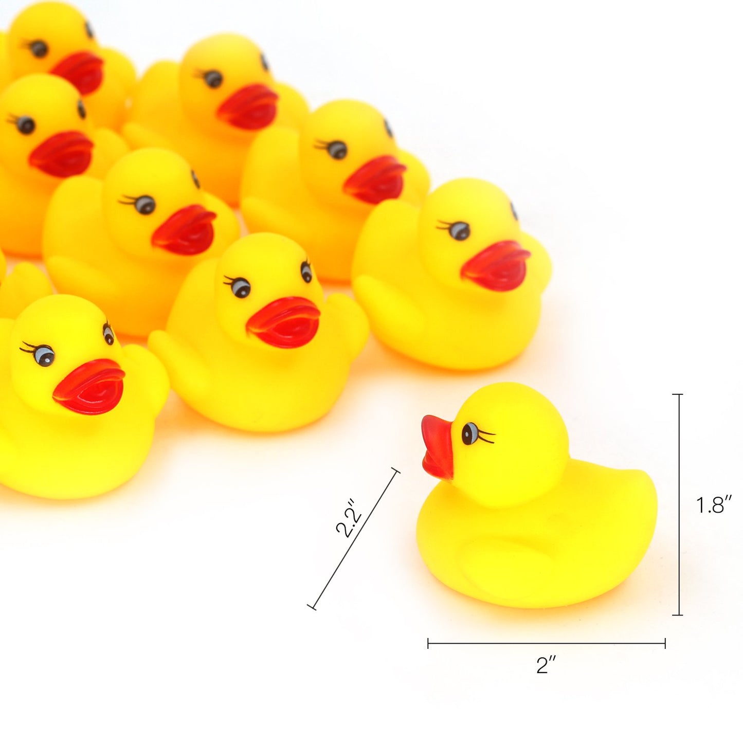 Novelty Place Rubber Duck Ducky Baby Bath Toy for Kids (48 Pcs)