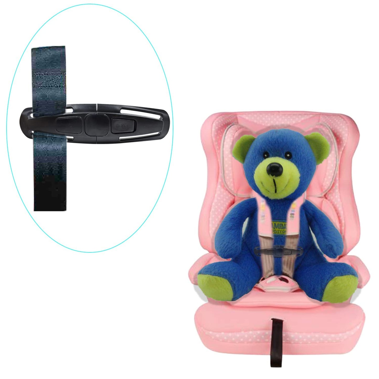 Seat Chest Harness Clip Seat Safety Belt Clip Buckle Universal Replacement Lock Stroller Chest Clip For Baby And Kids Trend, Adj