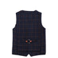 Taojian Baby Vintage Style And Wedding Tuxedo Waistcoat Outfit Suit (As1, Age, 3_Years, Dark Blue)