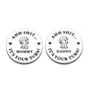 Funny Baby Gift New Dad Mom Decision Coin Gifts For Dad Mom To Be, Pregnancy Gifts For First Time Moms Dads Daddy Mummy, Baby Sh
