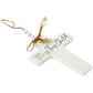 C.R. Gibson Bcc-21544 Bless This Child Ceramic Baby Cross Religious Nursery D  Cor, 4.5' W X 6.5' H, Multicolor