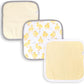 Burts Bees Baby Infant Washcloths, 100% Organic Cotton, Soft and Super Absorbent Knit Terry Wash Cloth - 3 Pack Set