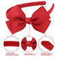 7Rainbows Fashion Cute Red Bow Headband For Girls Toddlers.