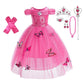 Dressy Daisy Girls' Princess Fancy Dress Up Costume With Accessories Christmas Halloween Outfit Butterfly Size 8-10 Hot Pink