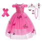 Dressy Daisy Toddler Girls' Princess Fancy Dress Up Costume With Accessories Halloween Outfit Butterfly Size 4-5 Hot Pink