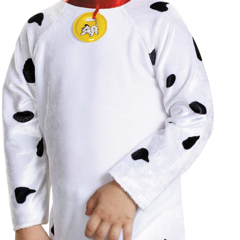Dalmatian Costume For Toddlers, Officially Licensed 101 Dalmatians Costume Jumpsuit And Headpiece, Classic Toddler Size Large (4