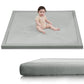 Huloo Sleep Baby Play Mat for Floor,1.3 Thick Elasti-Foam 50x50 Playpen Mat for Toddlers Infant Kids,Water-Repellent Soft Coral 
