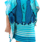 Jay Franco Disney Lilo & Stitch Kids Bath/Pool/Beach Hooded Poncho - Super Soft & Absorbent Cotton Towel, Measures 22 X 22 Inche
