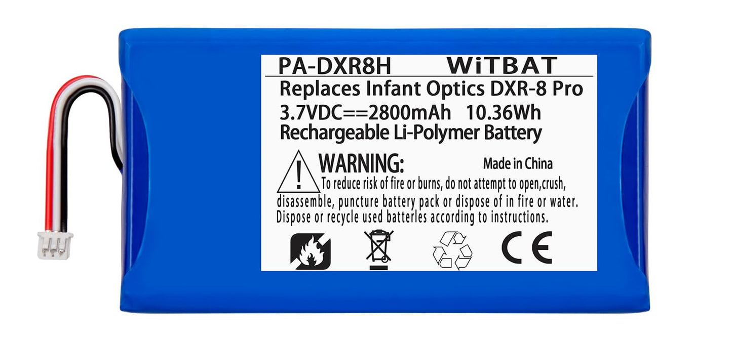 Lp Replacement Battery For Infant Optics Dxr-8 Pro Battery Sp 554478 2800Mah 3.7V Lithium Ion Battery Video Monitor Battery (Not
