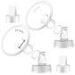 2X 23 Mm Maymom Two-Piece Wide Neck Pump Parts Compatible With Spectra S1,Spectra S2 Pumps And 2 Valves; Incl Wide Mouth Flanges