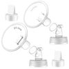 2X 23 Mm Maymom Two-Piece Wide Neck Pump Parts Compatible With Spectra S1,Spectra S2 Pumps And 2 Valves; Incl Wide Mouth Flanges