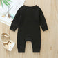Iddolaka 2 Pack Newborn Baby Boy Girl Long Sleeve Romper Jumpsuit Bodysuit One Piece Coverall Fall Winter Clothes(G-Long Sleeve