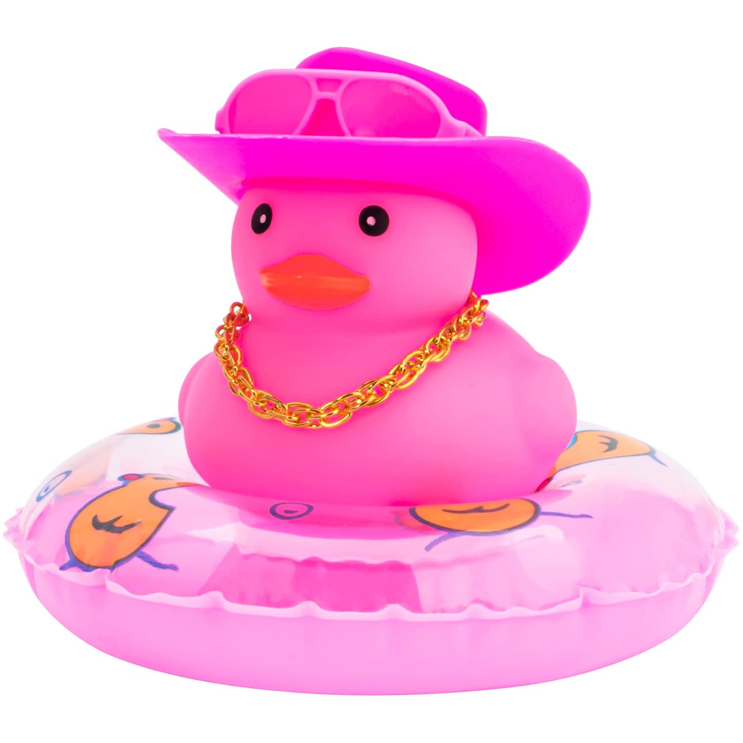 Wonuu Car Accessories Rubber Ducks Dashboard Decorations - Pink Ducks for Dashboard