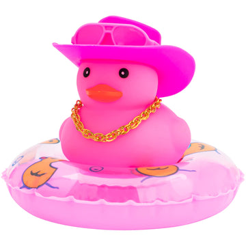 Wonuu Car Accessories Rubber Ducks Dashboard Decorations - Pink Ducks for Dashboard