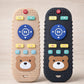 Babygo Remote Teether For Babies (Pack Of 2  Black & Brown) | Safe Teething Toy For 3+ Months | Supports Biting Skills, Colour 