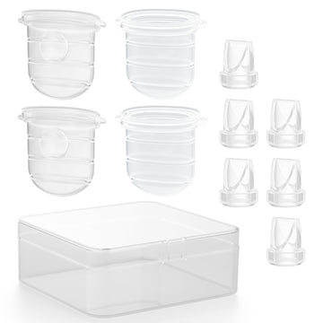 GOTOCUT Diaphragm & Duckbill Valve Set Compatible with Momcozy M6 Breast Pump, Includes 6 Duckbill Valves and 4 Diaphragms, Pump