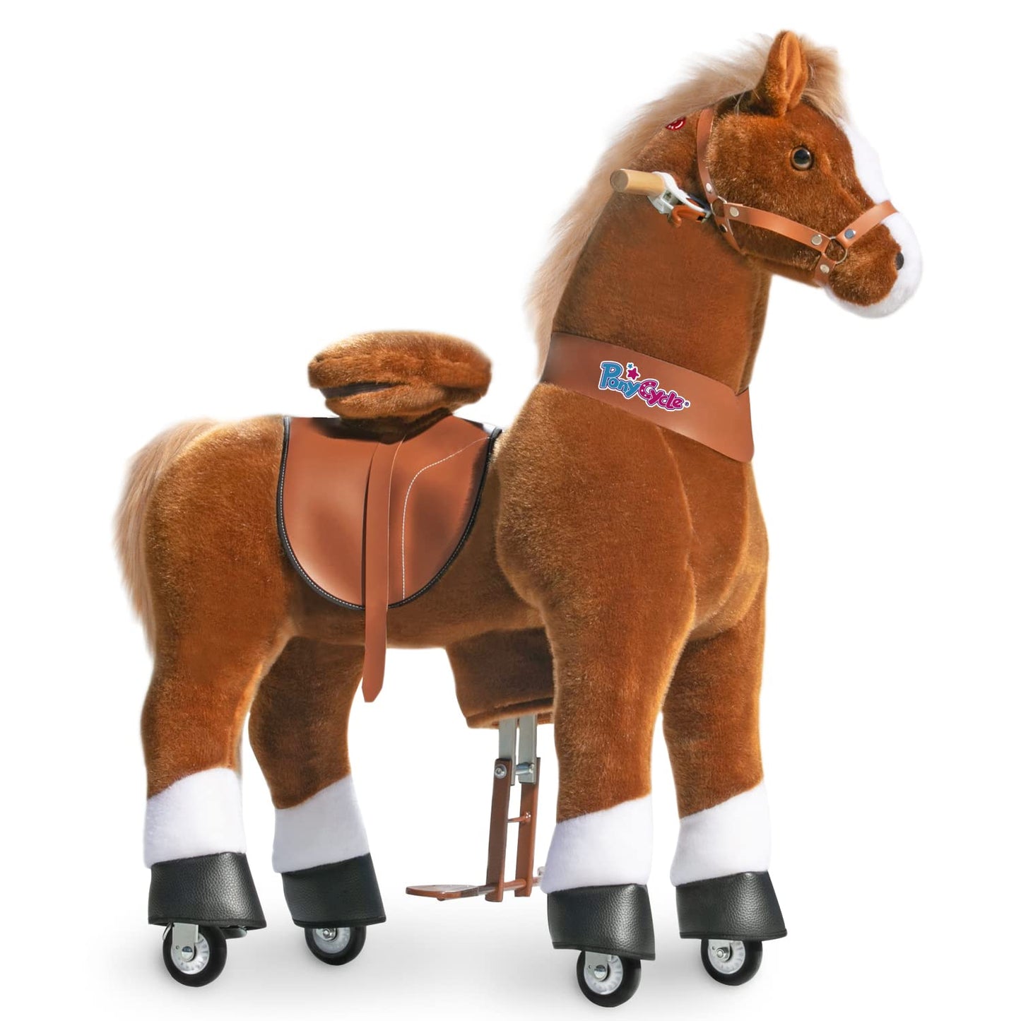 PonyCycle Large Pony Cycle U5 Horse Ride on Toys for Boys Classic Model U (with Brake/ 42.5 Height/Size 5 for Age 7-12) Mechanic