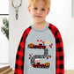 Valentine'S Day Clothes For Toddler Boy Girl Love Train Buffalo Red Plaid Shirt Kids Heart Raglan Sleeve Tee Tops 5T
